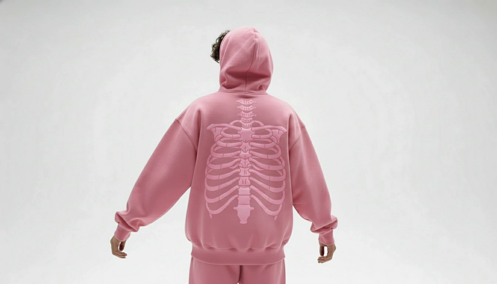 Oversized Boxy Skeleton Zip-up